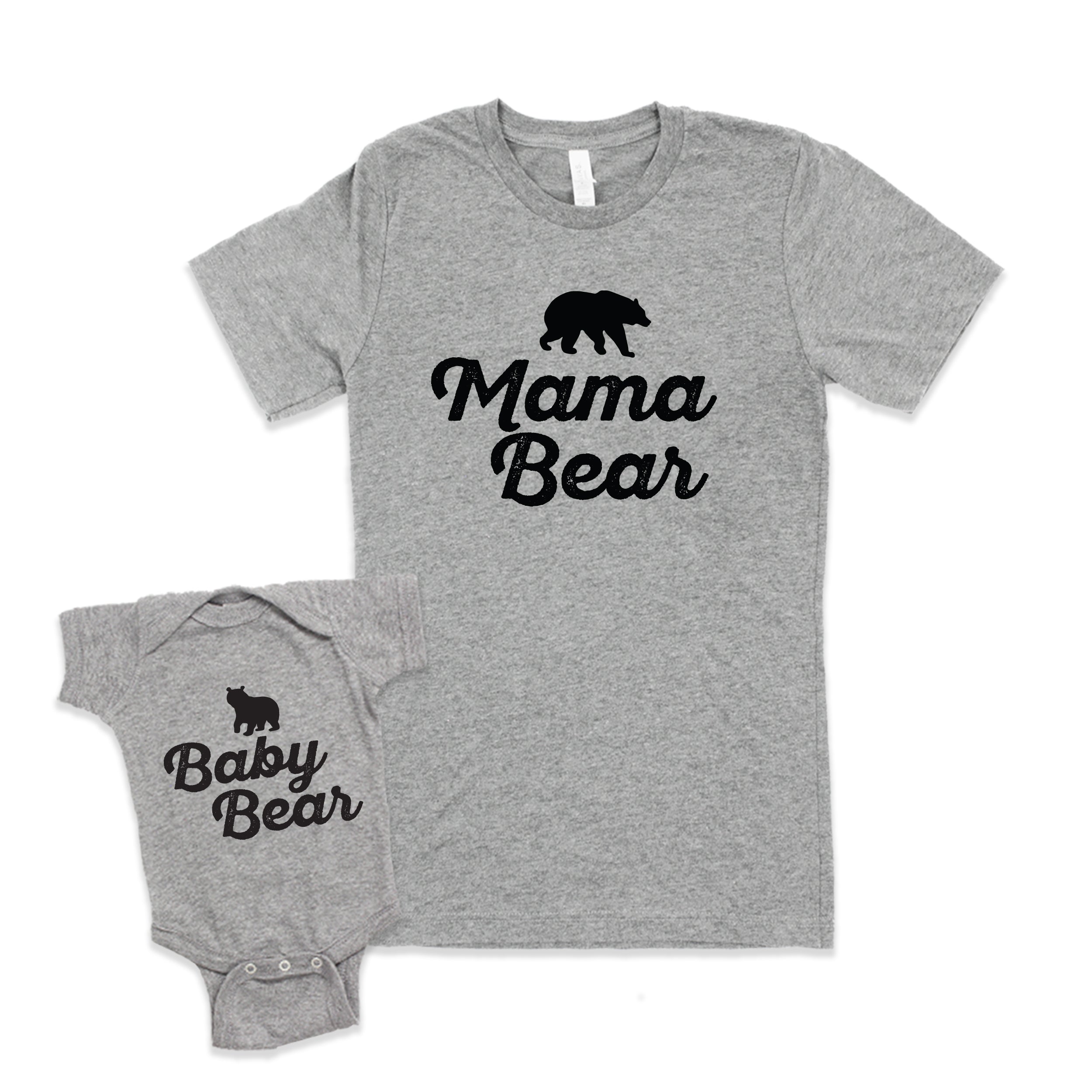 Baby Bear Onesie + Mama Bear Tee | Busted Thread Tees