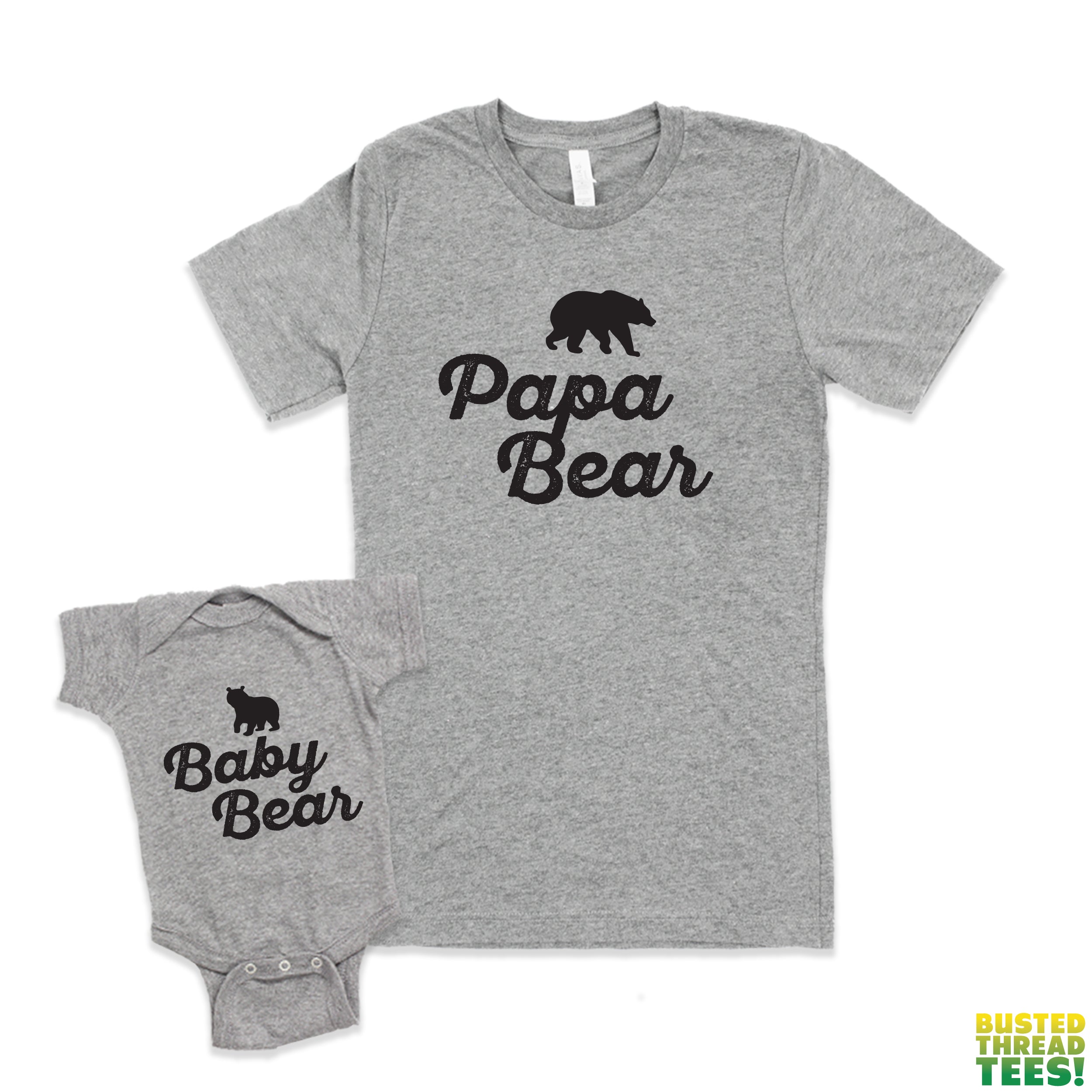 Baby Bear Onesie + Mama Bear Tee | Busted Thread Tees
