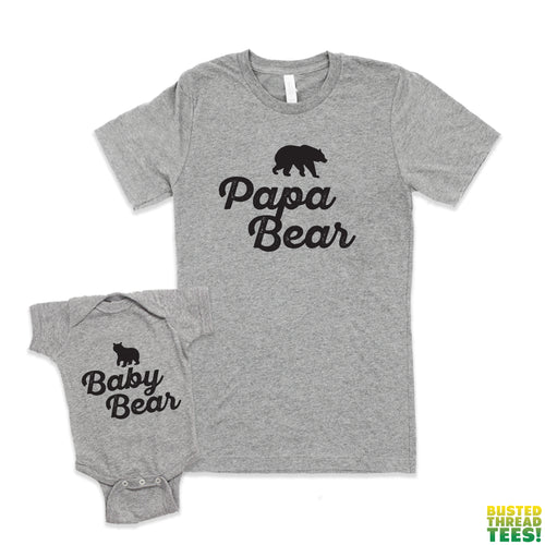Baby Bear Onesie + Mama Bear Tee | Busted Thread Tees