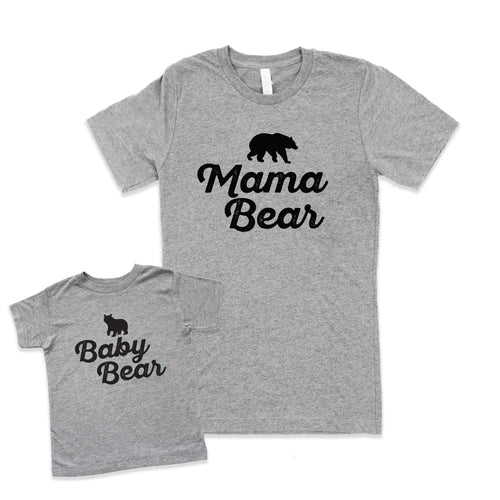Baby Bear Onesie + Mama Bear Tee | Busted Thread Tees