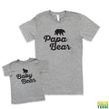 Baby Bear Onesies + Papa Bear Tee Matching Set | Busted Thread Tees