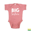 Big Sister Mauve Baby Onesie | Busted Thread Tees