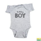Birthday Boy Heather Onesie | Busted Thread Tees