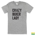 Crazy Boxer Lady Grey Tee | Busted Thread Tees