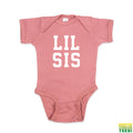 Lil Sis Mauve Baby Onesie | Busted Thread Tees