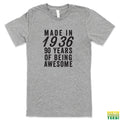 Made in 1936 - 90 Years of Being Awesome Tee | Busted Thread Tees