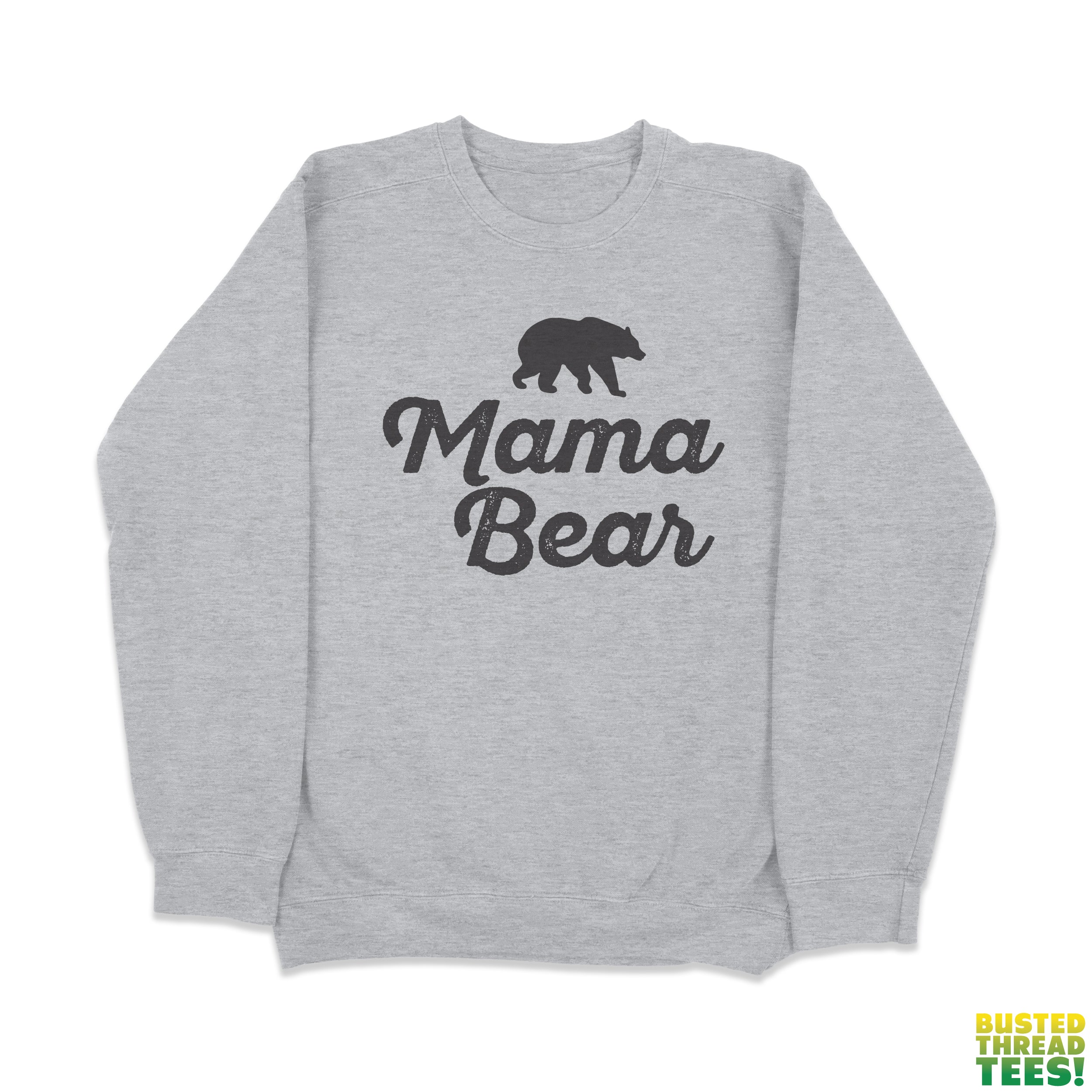Mama Bear Heather Grey Crewneck Sweatshirt