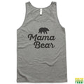 Mama Bear Heather Grey Tank Top | Busted Thread Tees