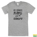 My Favorite People Call Me Grandpa Grey Tee | Busted Thread Tees