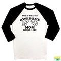 This is What an Awesome Dad Looks Like Baseball Tee | Busted Thread Tees